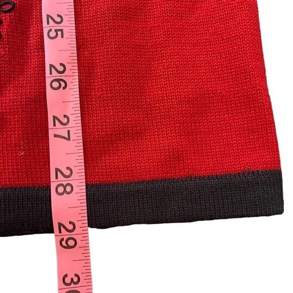 Vintage Susan Bristol size 8 Made in Hong Kong 1995 Red long sleeve wool blend h - Picture 9 of 9